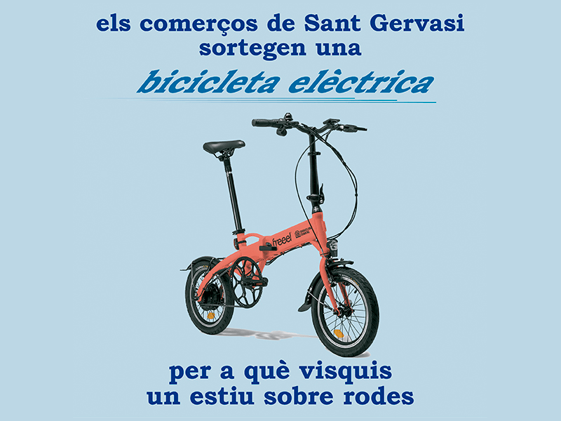 Els Comerços de Sant Gervasi sortegen una bicicleta elèctrica