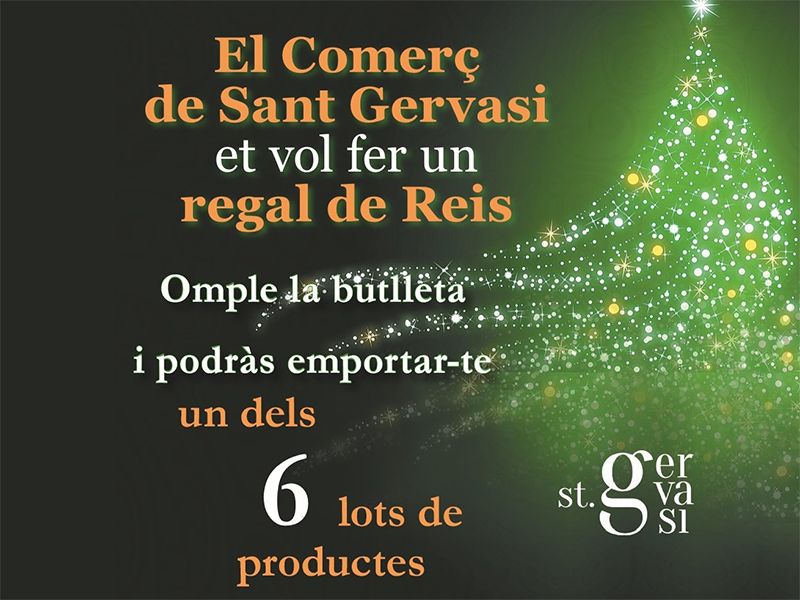 El comercio de Sant Gervasi quiere hacerte un regalo de Reyes
