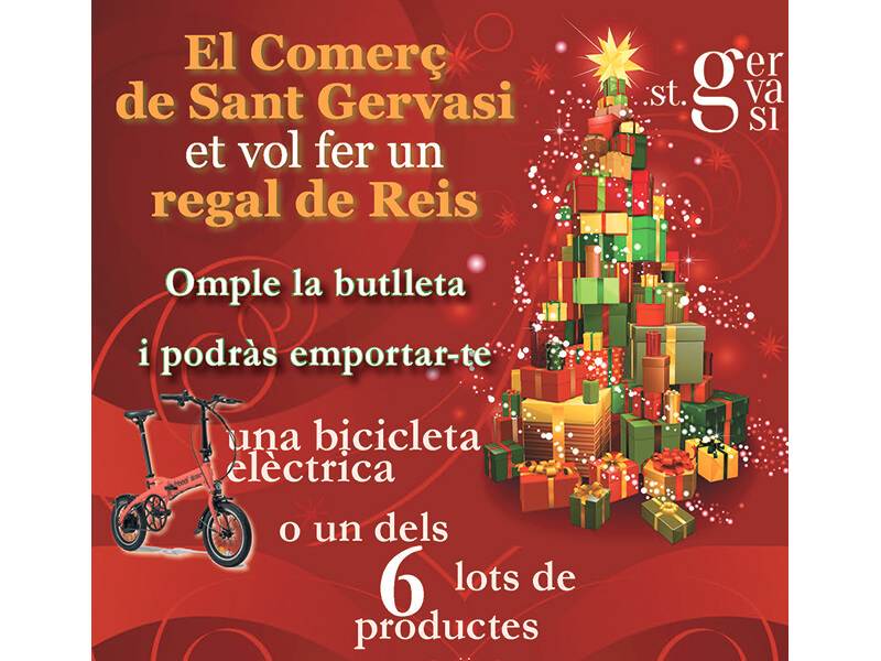 Entrega de premios “El Comercio de Sant Gervasi te quiere hacer un regalo de Reyes”